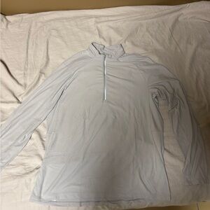 Lululemon Athletica Light Gray Long Sleeve Top
